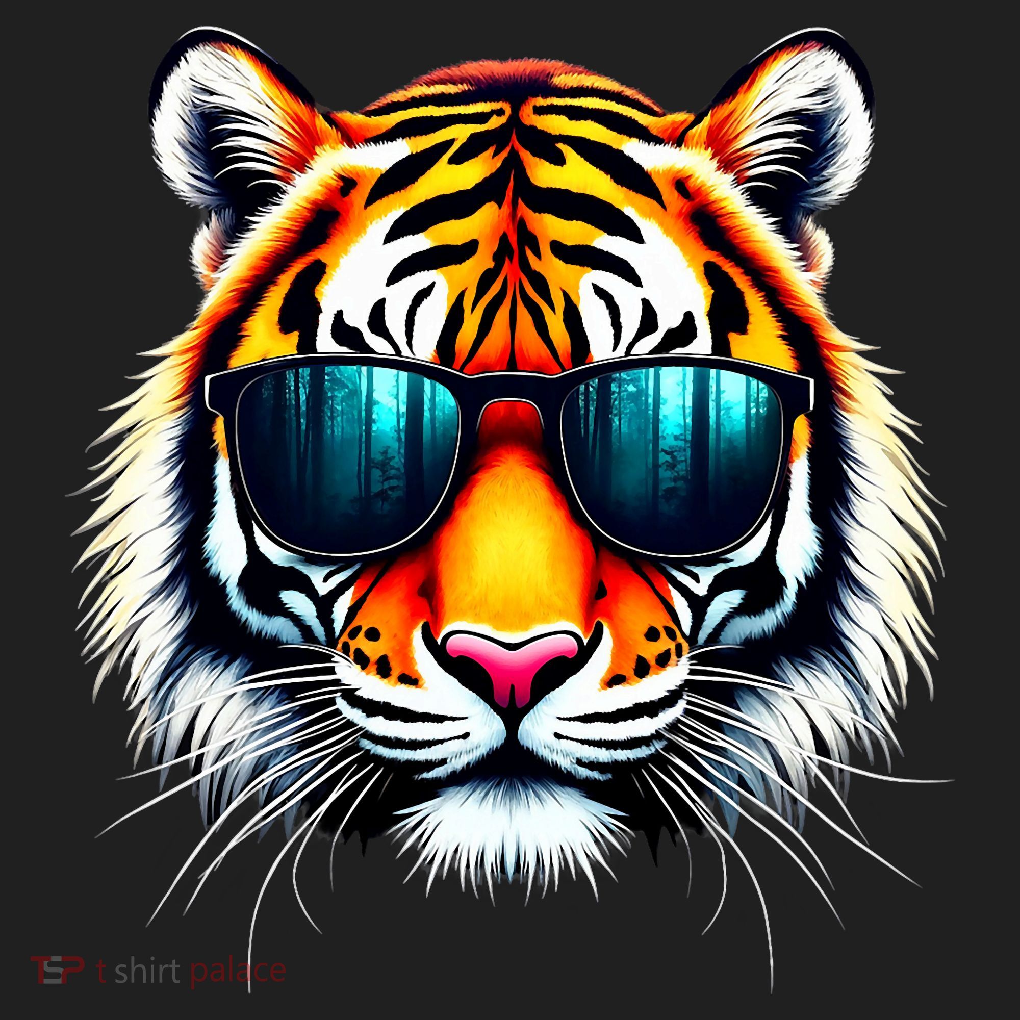 Cool Tiger In Sunglasses Graphic Tigers Beanie