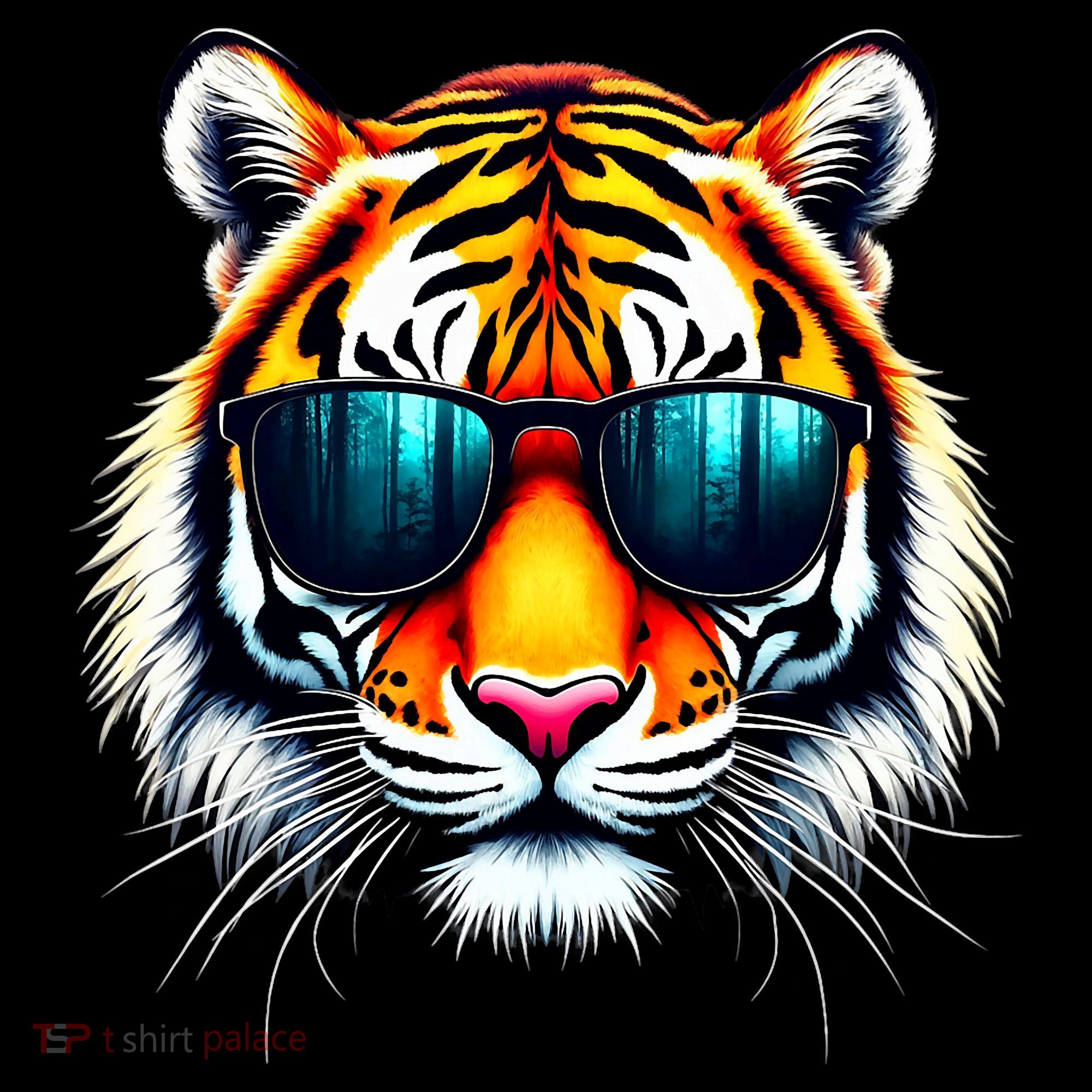 Cool Tiger In Sunglasses Graphic Tigers Women's Hoodie