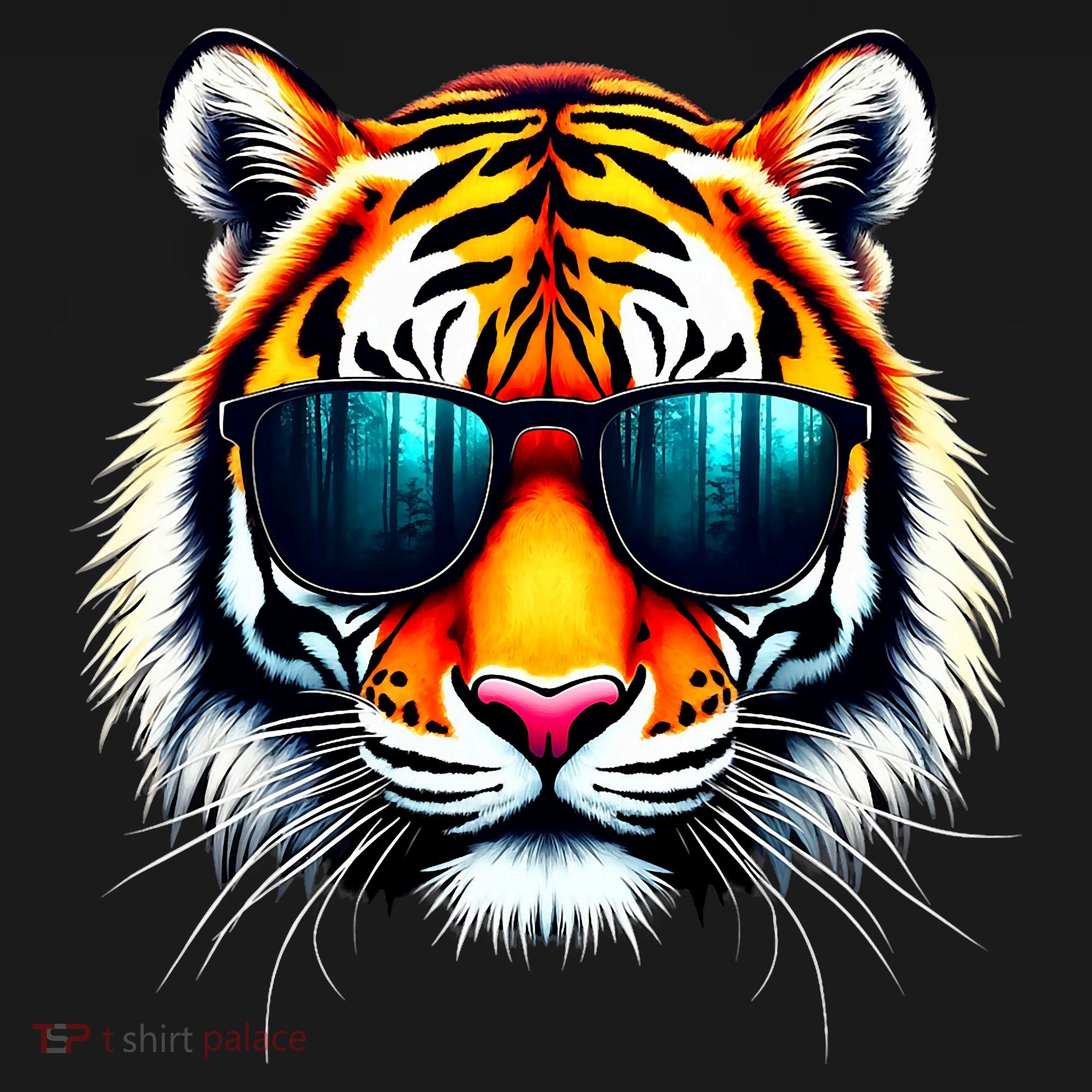 Cool Tiger In Sunglasses Graphic Tigers Mousepad