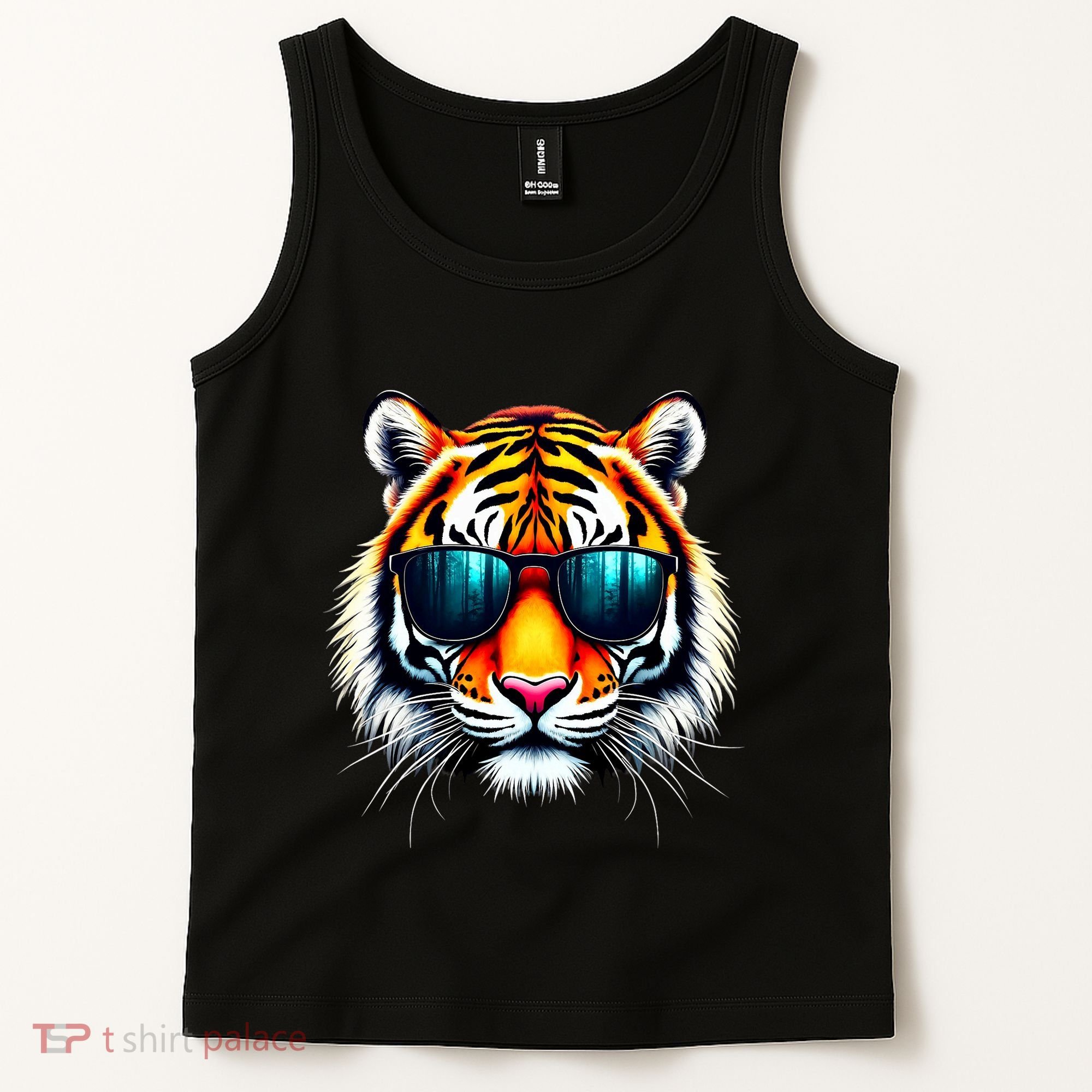 Cool Tiger In Sunglasses Graphic Tigers Tank Top