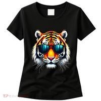 Cool Tiger In Sunglasses Graphic Tigers Women's T-Shirt thumb 0