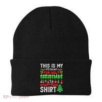 Christmas This Is My It's Too Hot For Ugly Xmas Sweaters Beanie thumb 0