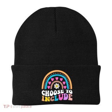 Choose To Include Colorful Rainbow Beanie