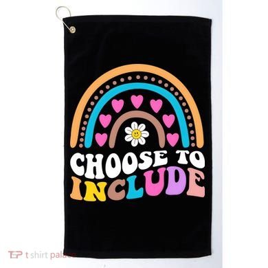 Choose To Include Colorful Rainbow Golf Towel