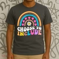 Choose To Include Colorful Rainbow T-Shirt thumb 3