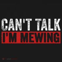 Can't Talk I'm Mewing Funny Quote Women's Tank Top thumb 5