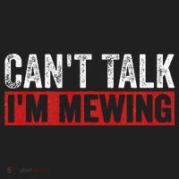 Can't Talk I'm Mewing Funny Quote Golf Towel thumb 3