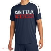 Can't Talk I'm Mewing Funny Quote Sport-Tek Competitor United Soccer Jersey thumb 0