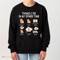 Capybara Things I Do In My Spare Time Funny Capybara Women's Sweatshirt thumb 0