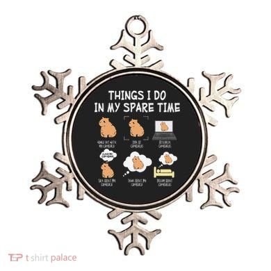 Capybara Things I Do In My Spare Time Funny Capybara Ornament