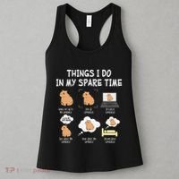Capybara Things I Do In My Spare Time Funny Capybara Women's Tank Top thumb 3