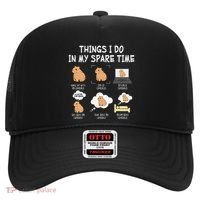 Capybara Things I Do In My Spare Time Funny Capybara Hat thumb 0