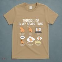 Capybara Things I Do In My Spare Time Funny Capybara T-Shirt thumb 5