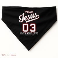 Christian Team Jesus 03 Faith Hope Love USA-Made Doggie Bandana thumb 0