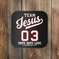 Christian Team Jesus 03 Faith Hope Love Coaster thumb 0