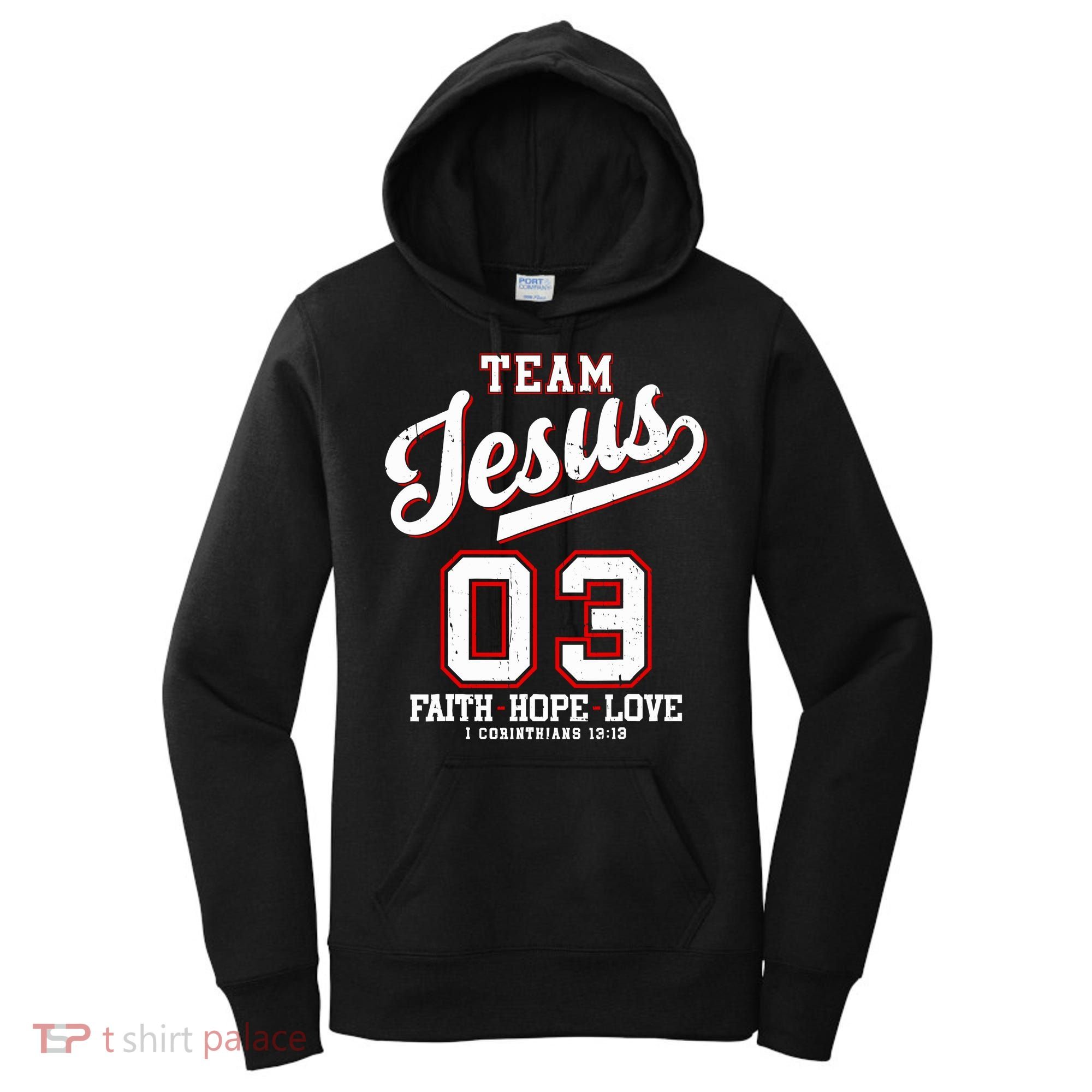 Christian Team Jesus 03 Faith Hope Love Women's Hoodie