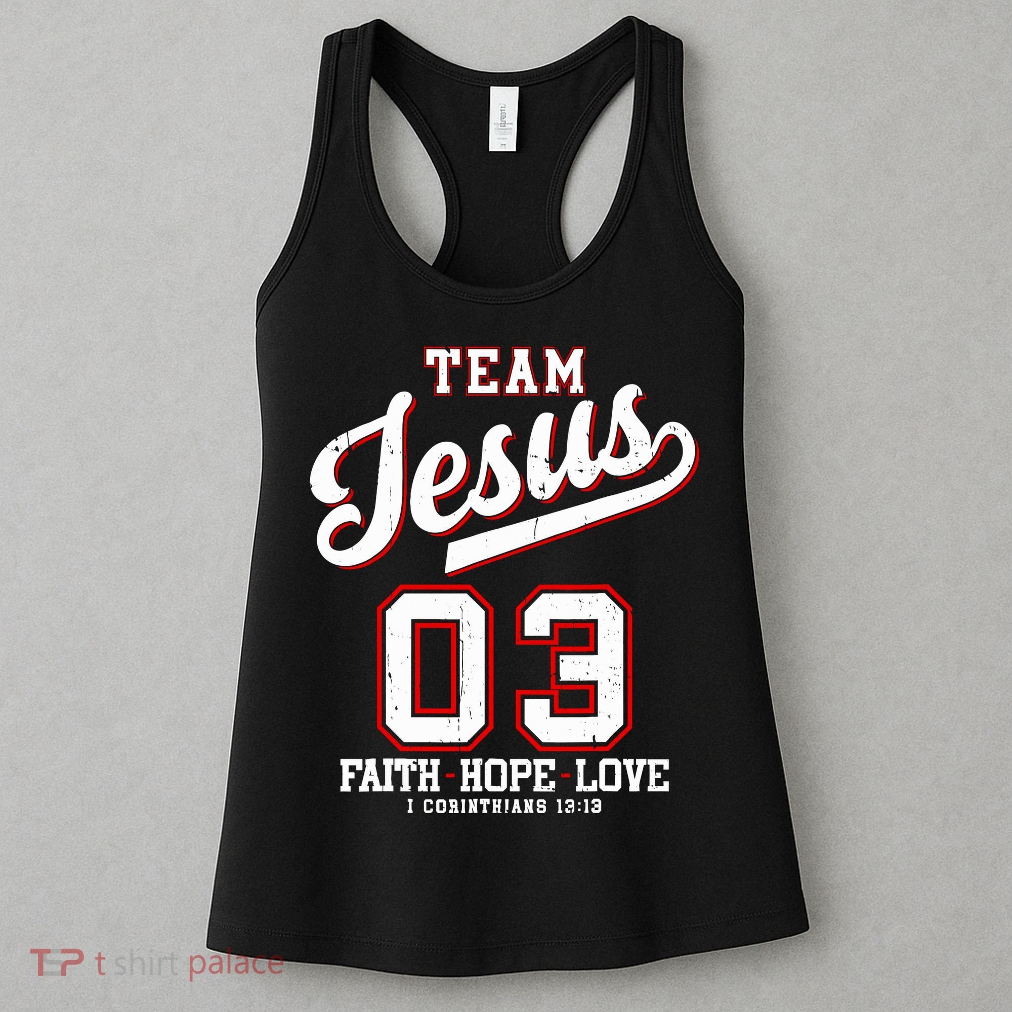Christian Team Jesus 03 Faith Hope Love Women's Tank Top