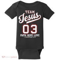 Christian Team Jesus 03 Faith Hope Love Baby Bodysuit thumb 0