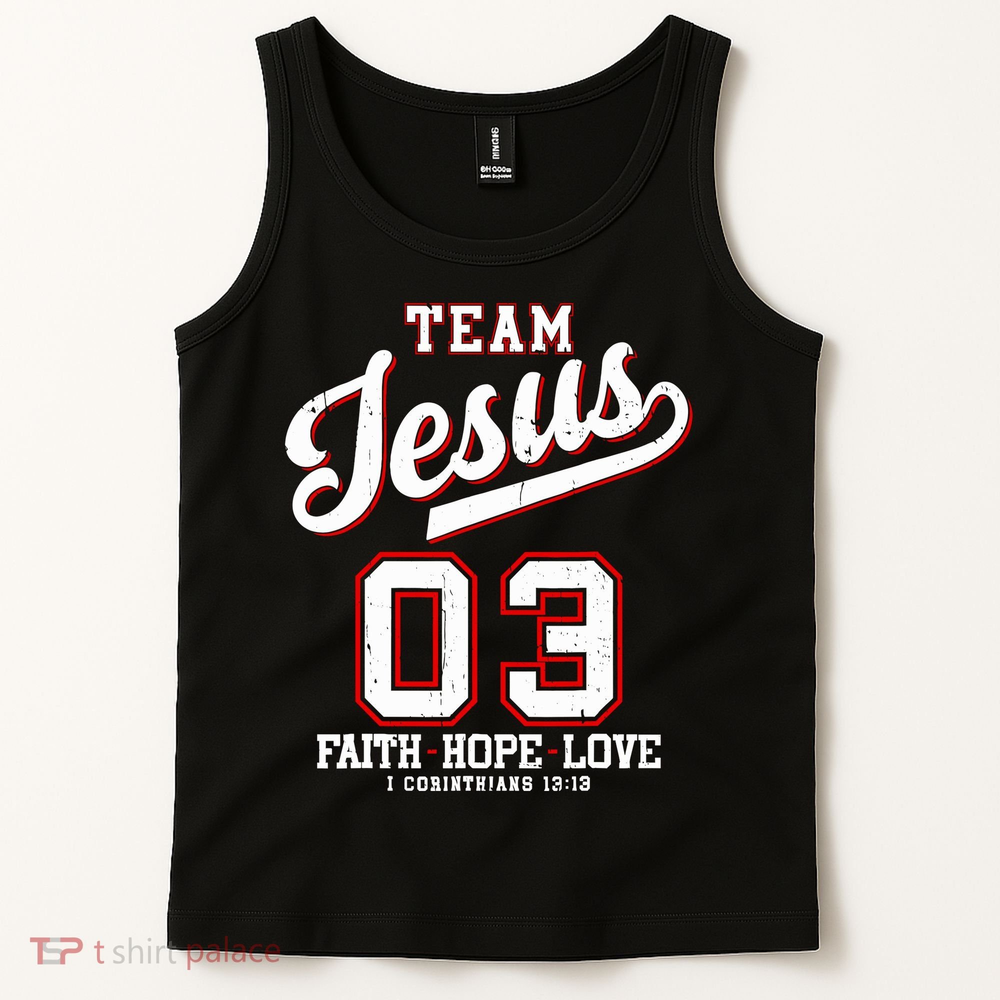 Christian Team Jesus 03 Faith Hope Love Tank Top