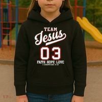 Christian Team Jesus 03 Faith Hope Love Kids Hoodie thumb 3