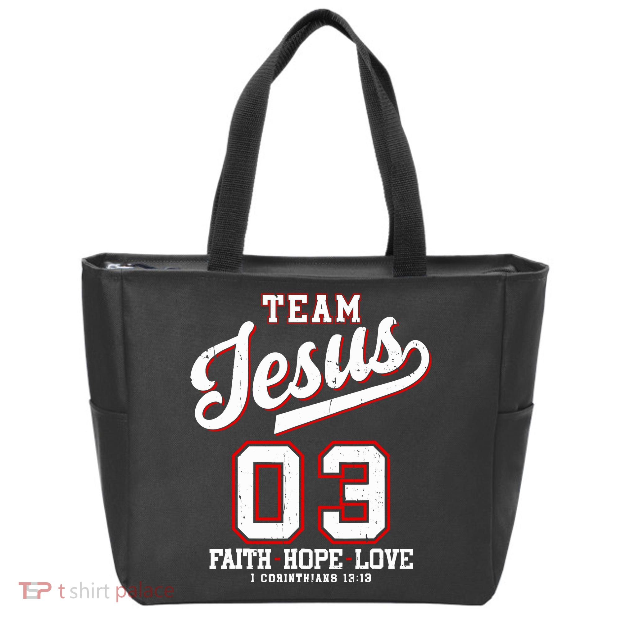 Christian Team Jesus 03 Faith Hope Love Tote Bag