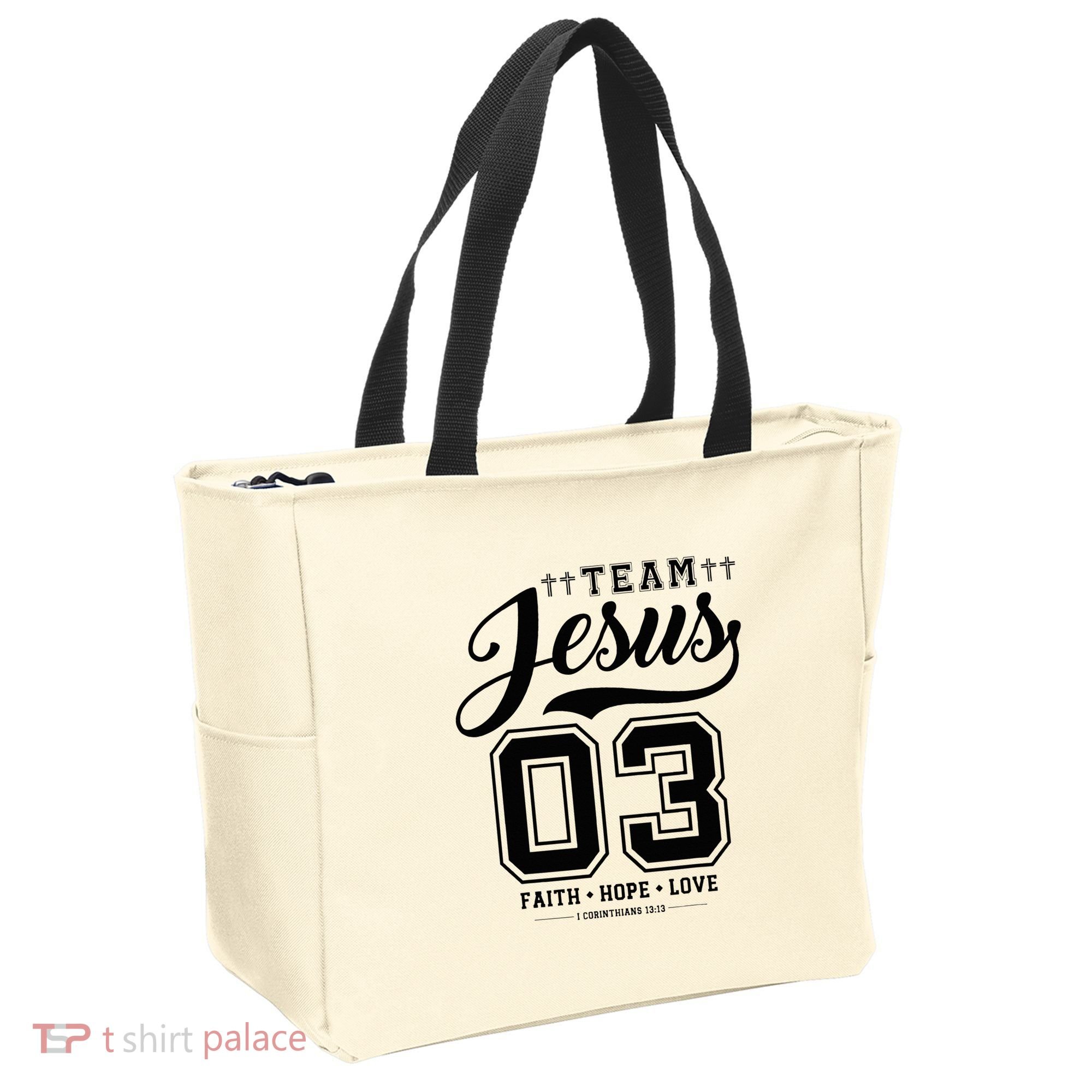 Christian Team Jesus 03 Faith Hope Love Tote Bag