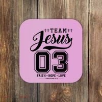 Christian Team Jesus 03 Faith Hope Love Coaster thumb 0