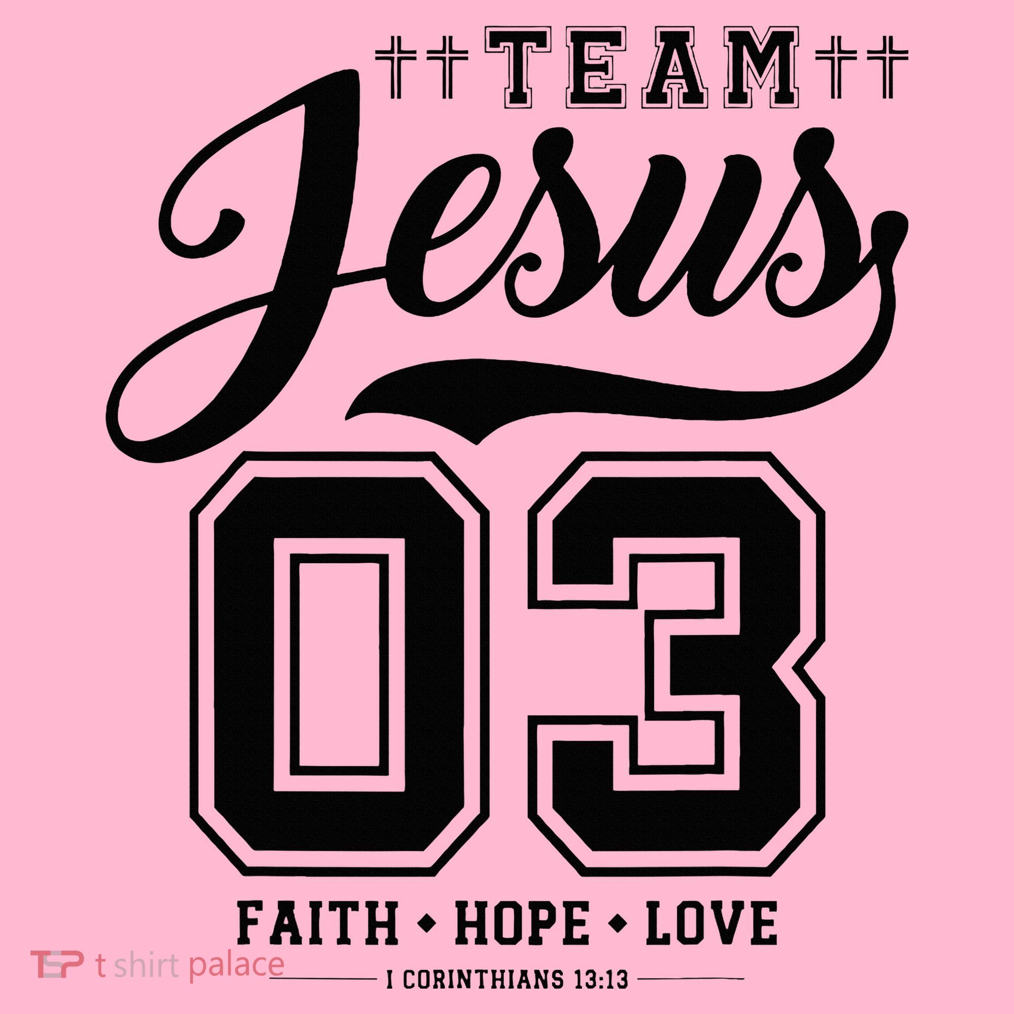 Christian Team Jesus 03 Faith Hope Love Coaster