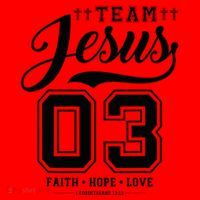 Christian Team Jesus 03 Faith Hope Love Santa Hat thumb 1