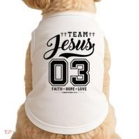 Christian Team Jesus 03 Faith Hope Love Doggie Tank thumb 0