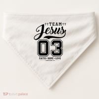 Christian Team Jesus 03 Faith Hope Love USA-Made Doggie Bandana thumb 0