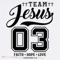 Christian Team Jesus 03 Faith Hope Love Button thumb 1