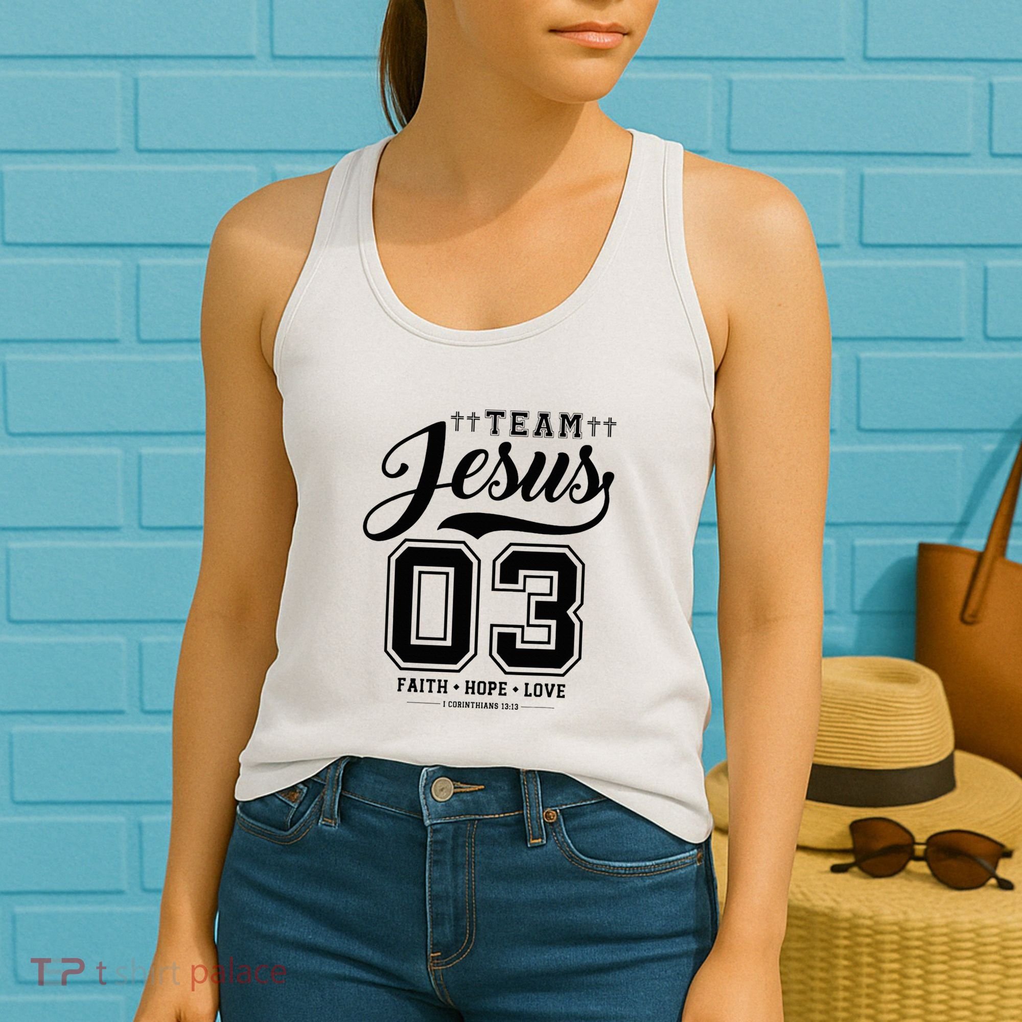 Christian Team Jesus 03 Faith Hope Love Women's Tank Top