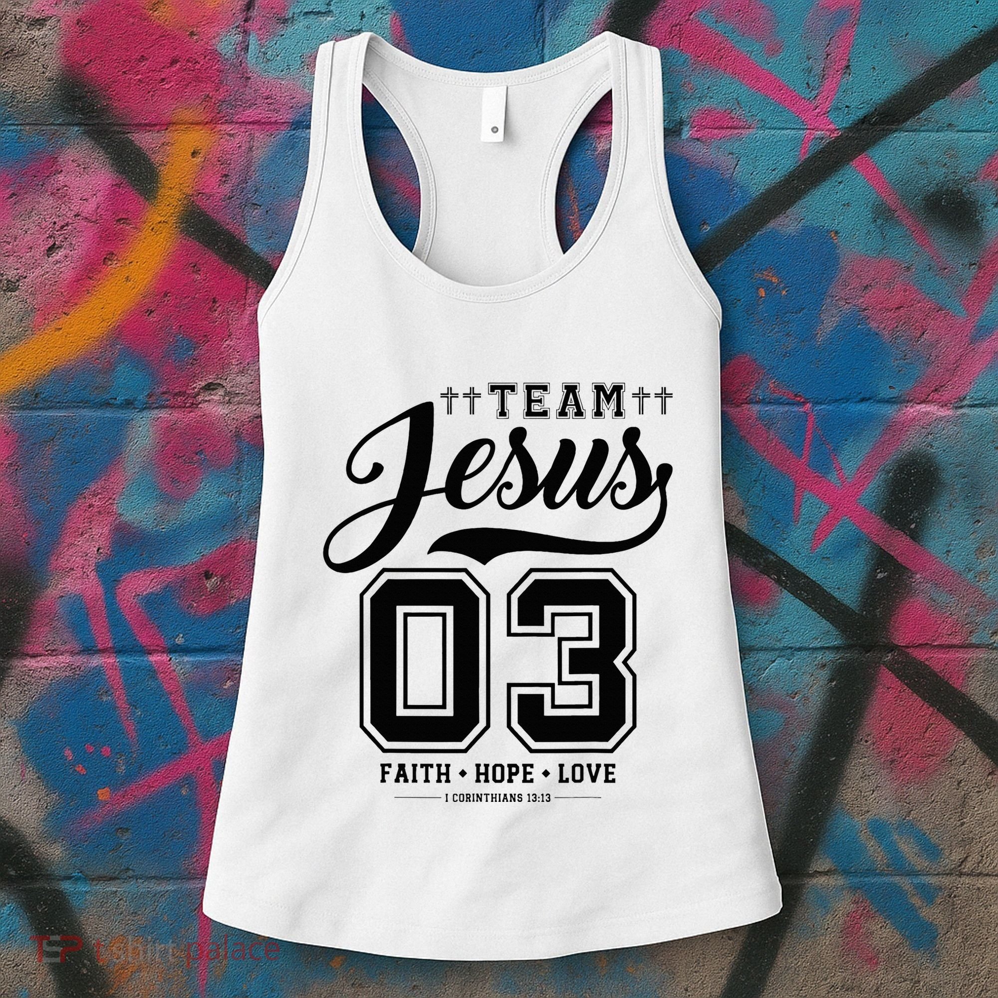 Christian Team Jesus 03 Faith Hope Love Women's Tank Top
