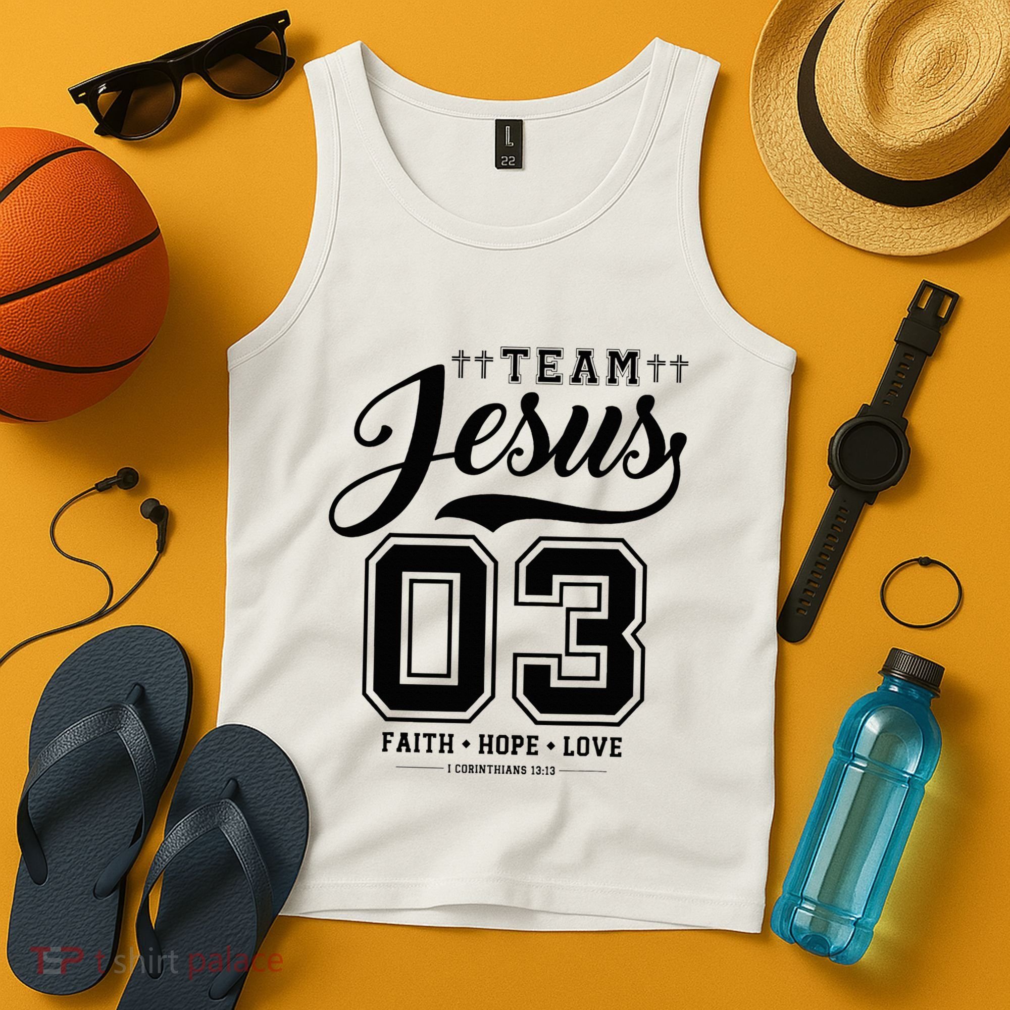 Christian Team Jesus 03 Faith Hope Love Tank Top