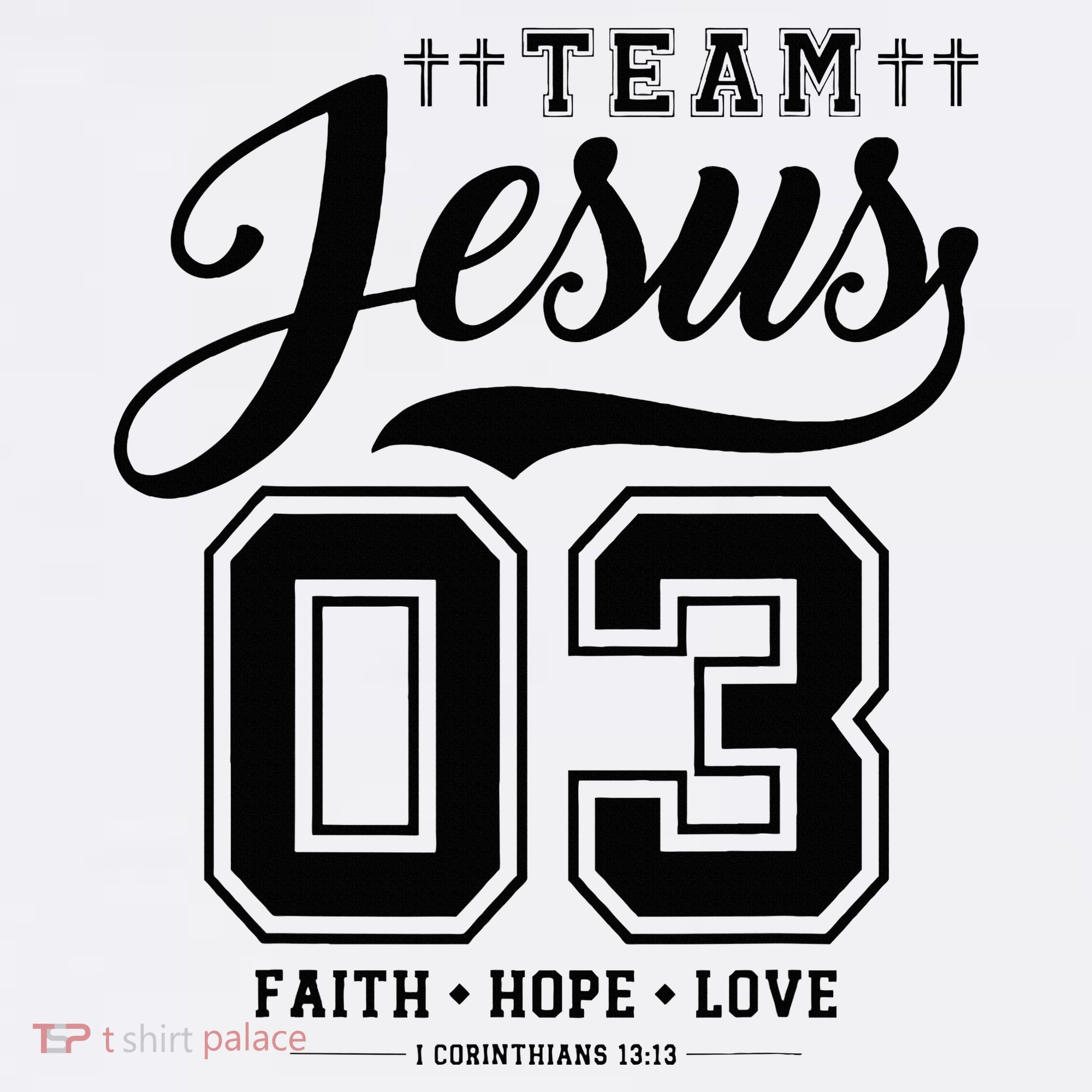 Christian Team Jesus 03 Faith Hope Love Golf Towel