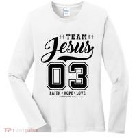 Christian Team Jesus 03 Faith Hope Love Women's Long Sleeve Shirt thumb 0