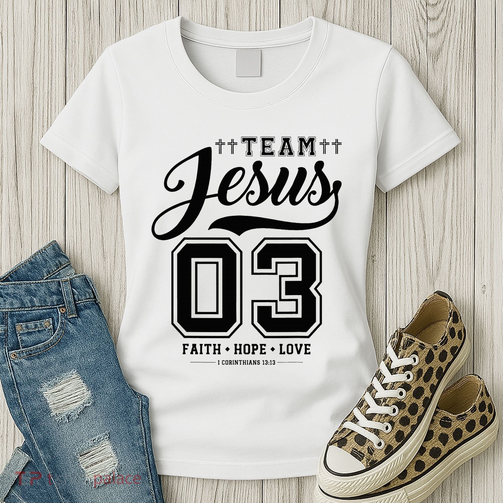 Christian Team Jesus 03 Faith Hope Love Women's T-Shirt