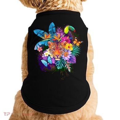 Colorful Tropical Jungle Animals Doggie Tank