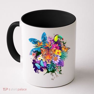 Colorful Tropical Jungle Animals Coffee Mug