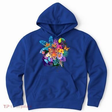 Colorful Tropical Jungle Animals Hoodie