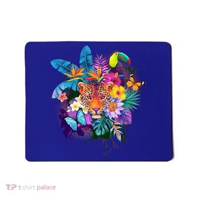 Colorful Tropical Jungle Animals Mousepad