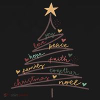 Christmas Tree Joy Love Peace Hope Faith Coaster thumb 2