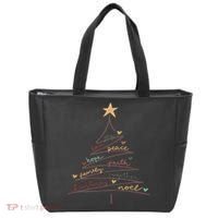 Christmas Tree Joy Love Peace Hope Faith Tote Bag thumb 0