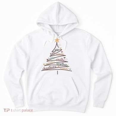 Christmas Tree Joy Love Peace Hope Faith Hoodie
