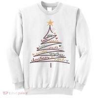 Christmas Tree Joy Love Peace Hope Faith Sweatshirt thumb 0