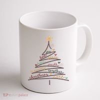 Christmas Tree Joy Love Peace Hope Faith Coffee Mug thumb 1