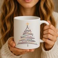 Christmas Tree Joy Love Peace Hope Faith Coffee Mug thumb 3