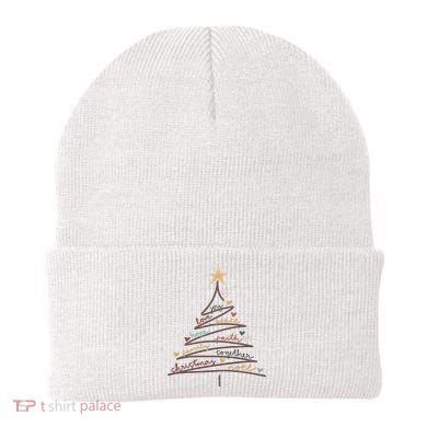 Christmas Tree Joy Love Peace Hope Faith Beanie