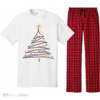 Christmas Tree Joy Love Peace Hope Faith Pajama Set thumb 0
